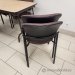 Dark Red Patterned Office Stacking Guest Side Chair